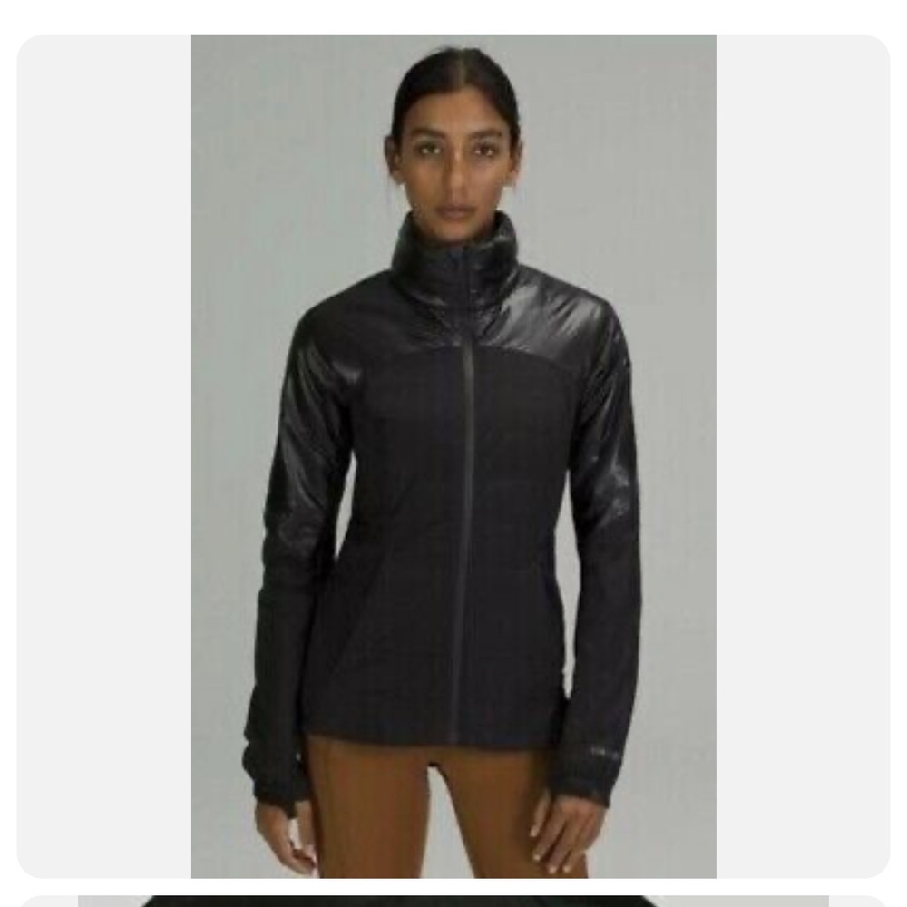 Lululemon Down For It All Jacket *Shine Black SIZE 8.